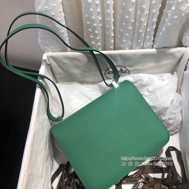 Hermes空姐包 愛馬仕Constance方胖子半手工 Epsom掌紋小牛進口皮 Hermes單肩斜挎包  tdh2100